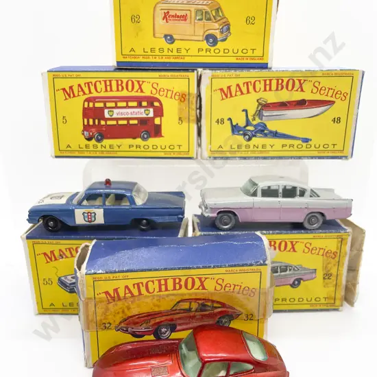 Six Boxed Matchbox Early Issue 1-75 Models