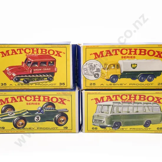 Four Boxed Matchbox Early Issue 1-75 Models