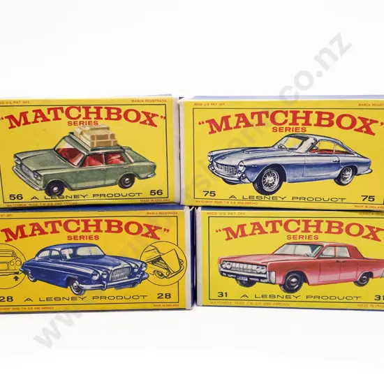Four Boxed Matchbox Early Issue 1-75 Models