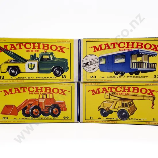 Four Boxed Matchbox Early Issue 1-75 Models