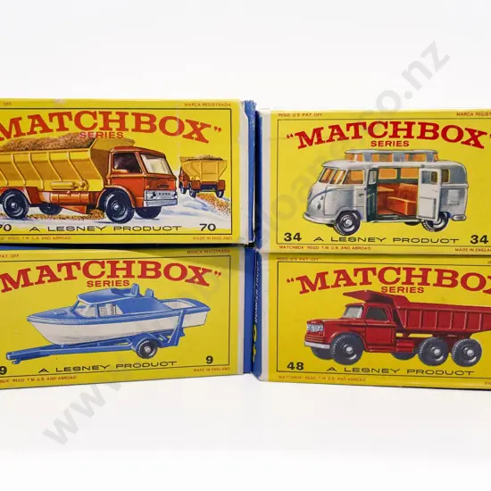 Four Boxed Matchbox Early Issue 1-75 Models