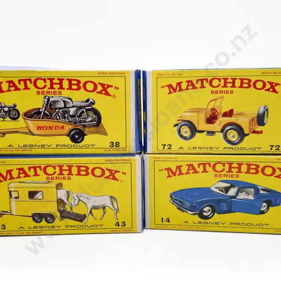 Four Boxed Matchbox Early Issue 1-75 Models