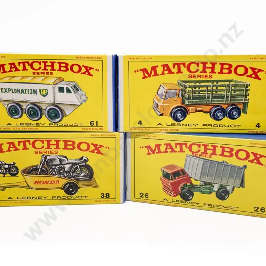 Four Boxed Matchbox Early Issue 1-75 Models