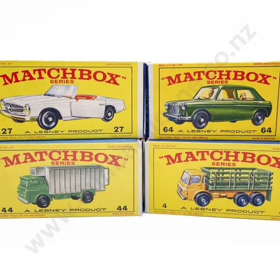 Four Boxed Matchbox Early Issue 1-75 Models