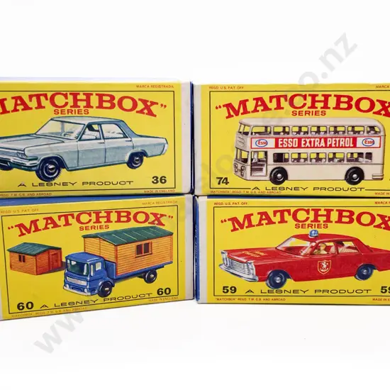 Four Boxed Matchbox Early Issue 1-75 Models