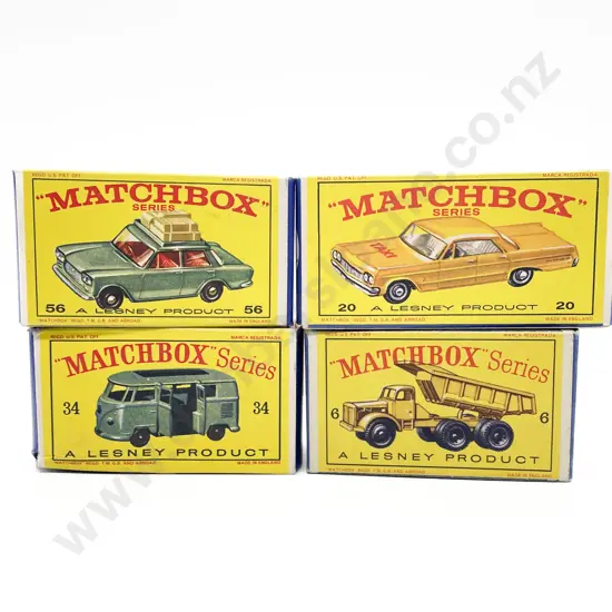 Four Boxed Matchbox Early Issue 1-75 Models
