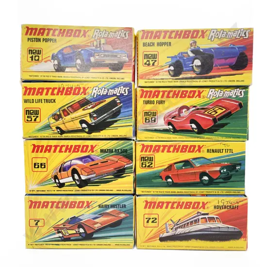 Eight Boxed Matchbox 1-75 Superfast Models