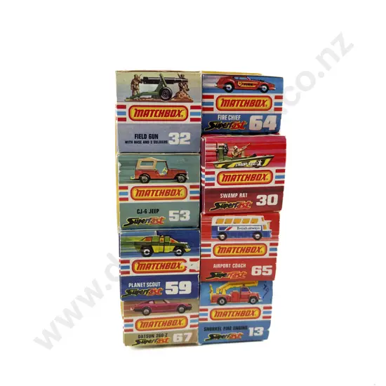 Eight Boxed Matchbox 1-75 Superfast Models