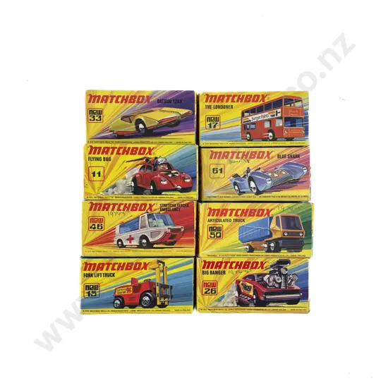 Eight Boxed Matchbox 1-75 Superfast Models