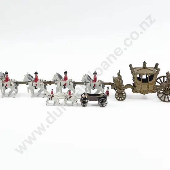 Crescent No1301 Royal Gold State Coach Model and Miniature model laudau