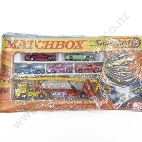 Matchbox C1970 Boxed Superfast Gift Set G-2 Transporter Superset