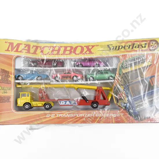 Matchbox C1970 Boxed Superfast Gift Set G-2 Transporter Superset