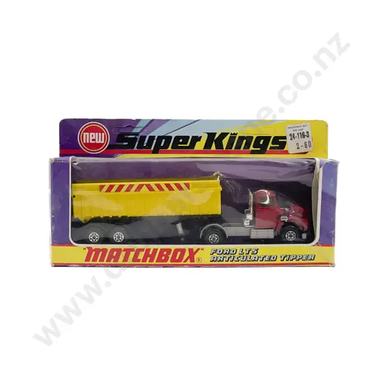 Matchbox Boxed Super King K-18 Ford LTS Articulated Tipper