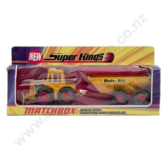 Matchbox Boxed Super Kings K-5 Muir-Hill Tractor and Trailer