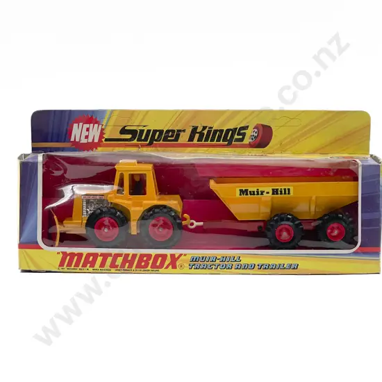 Matchbox Boxed Super Kings K-5 Muir-Hill Tractor and Trailer