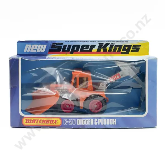 Matchbox Boxed Super Kings K-25 Digger & Plough