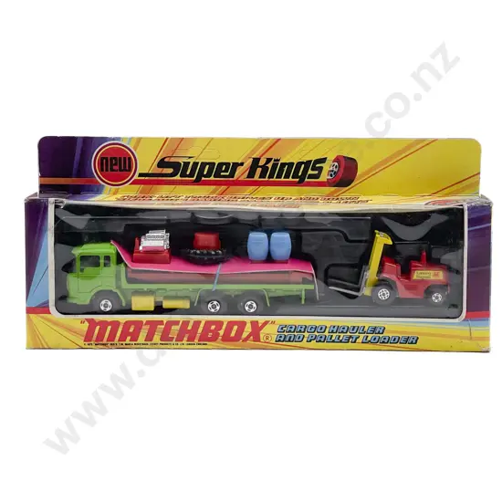Matchbox Boxed Super Kings K-20 Cargo Hauler and Pallet Loader