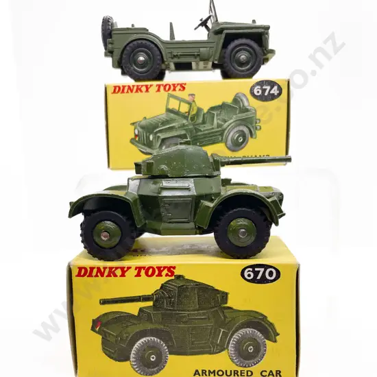 Boxed Dinky 670 and 674