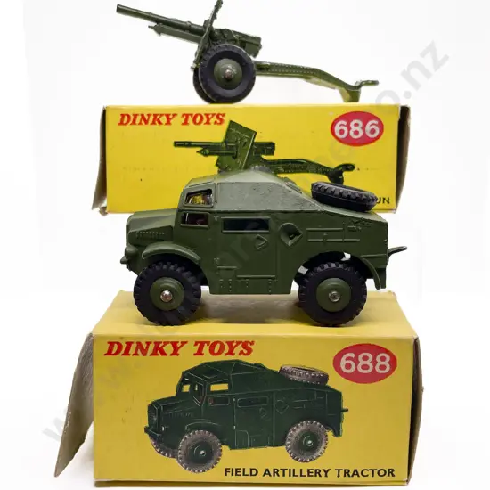 Boxed Dinky 688 and 686
