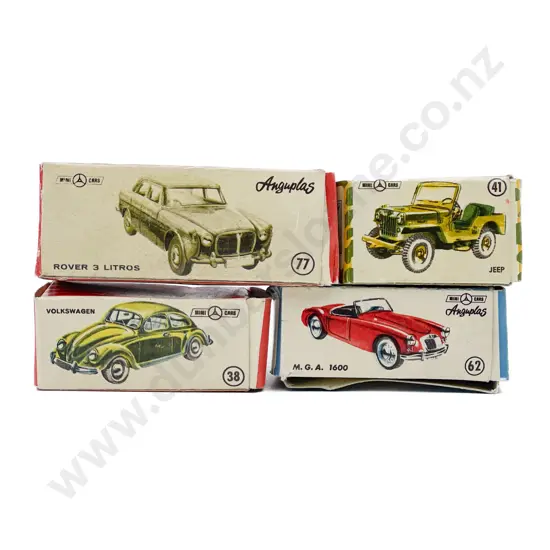 Four Boxed Mini Cars Anguplas Made in Spain