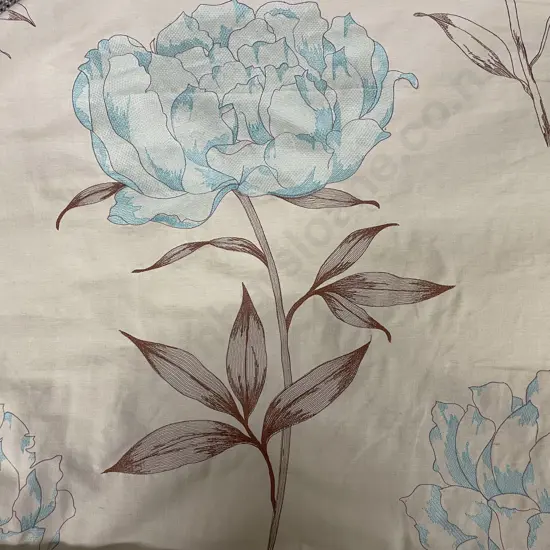 French Echelon Fabrics Bellisimo Turquoise Colourway