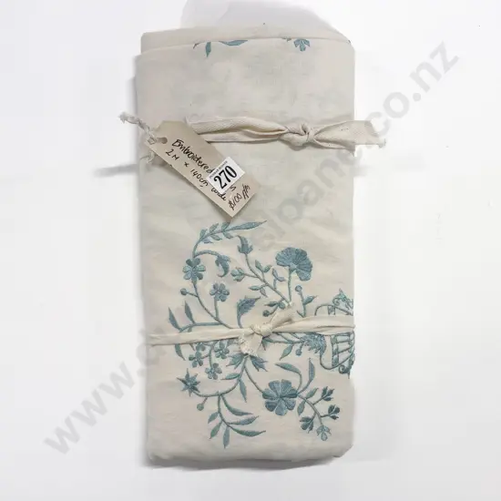 Remnant Piece Embroidered Cotton