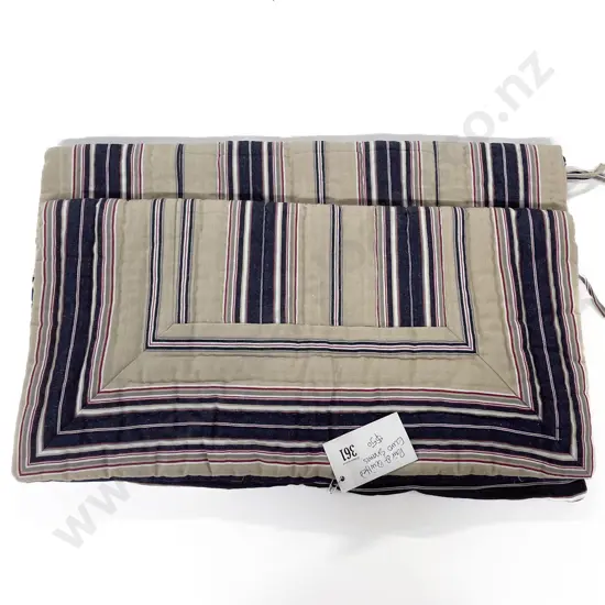 Pair Quilted Euro Pillow Covers