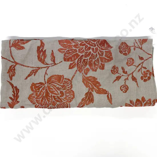 Embroidered Linen Throw/Table Cover