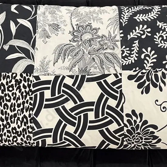 Printed Black & White Cotton Quilt