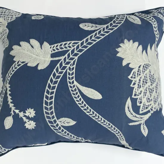 Osborne & Little Wedgwood Linen Embroidered Cushion