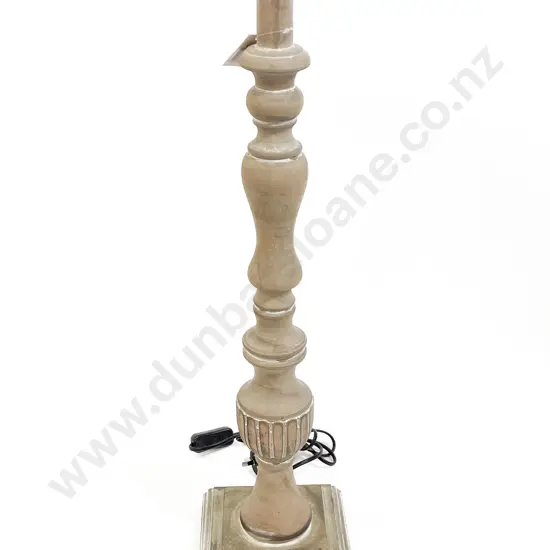 Natural Painted Composition Column Lamp Base