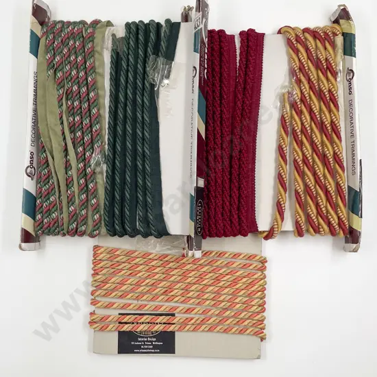 Five Remainder Lengths of Cord Piping