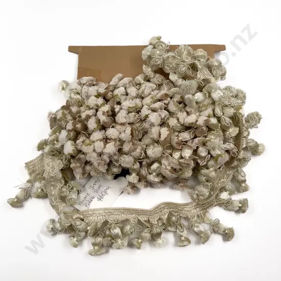 Two Remainder Lengths Empire Ivory Bobble Trim