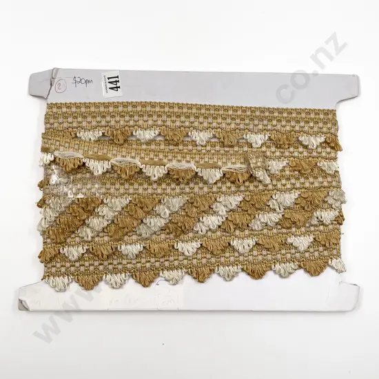 Remainder Length Gold and Ivory Braid