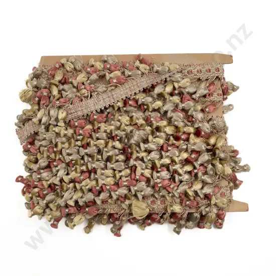 Remainder Length Triple Colour Tassled Braid Trim