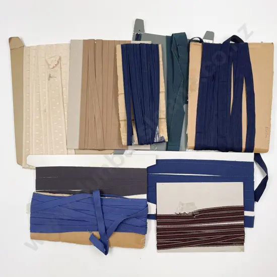 Remainder Lengths Blue & Beige Tape and Piping