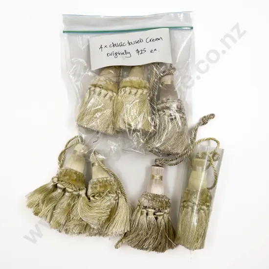 Seven Classic Cream Tassels
