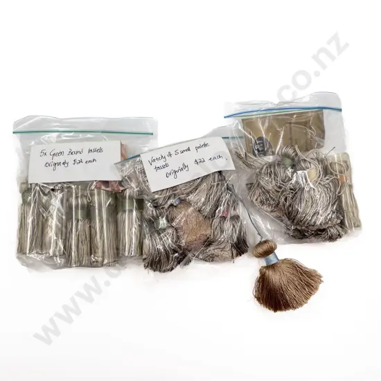 Fifteen Small Palette Tassels