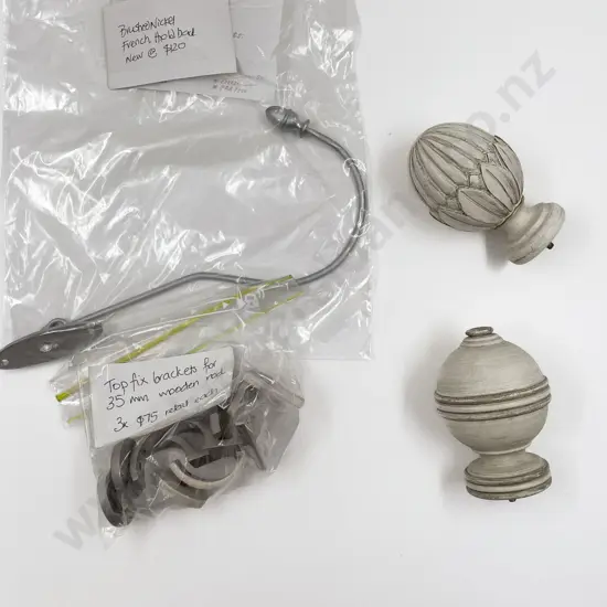 Assorted Rod Finials and Brackets