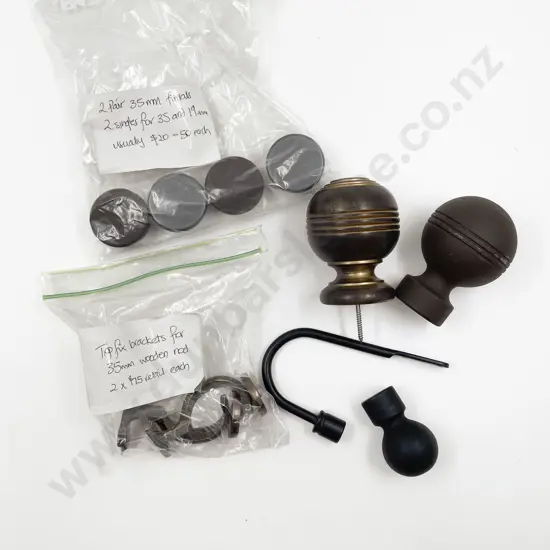 Assorted Rod Finials and Brackets