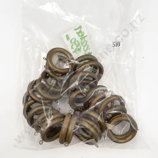 Quantity Victorian Type Wooden Curtain Rings