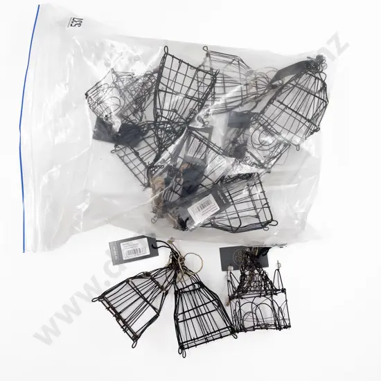 Quantity Decorative Hanging Wire Bird Cages