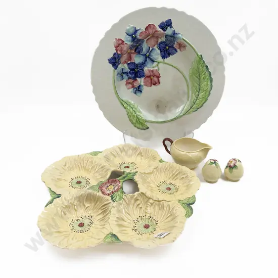 Two Carlton Ware Platters with Jug and S/P Shakers