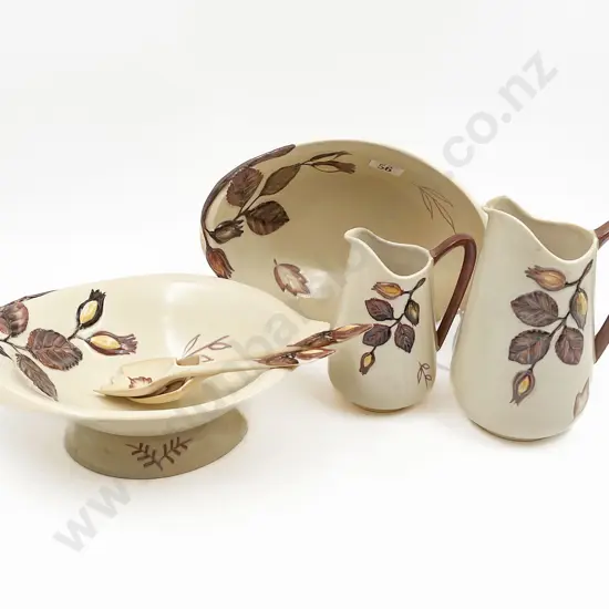 Quantity of Assorted Carlton Ware Including Leaf Decorated Jugs