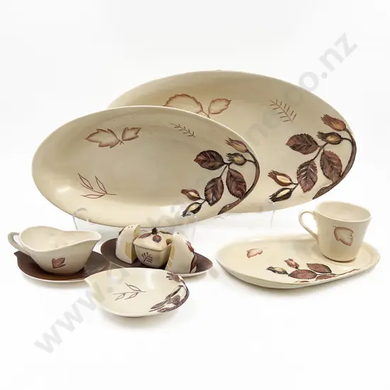 Quantity of Assorted Carlton Ware Including Leaf Decorated Serving Platters