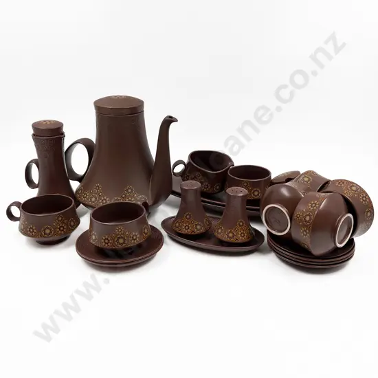 Carlton Ware Coffee Set Including Coffee Pot and Saucers