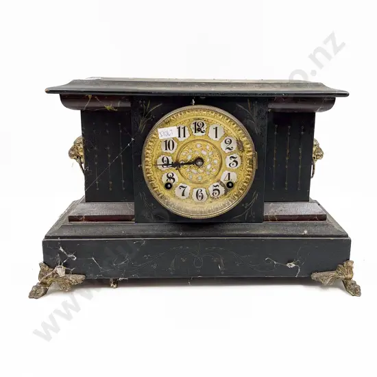 Simulated Slate Mantle Clock