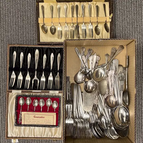 Quantity of Assorted Loose and Boxed Cutlery