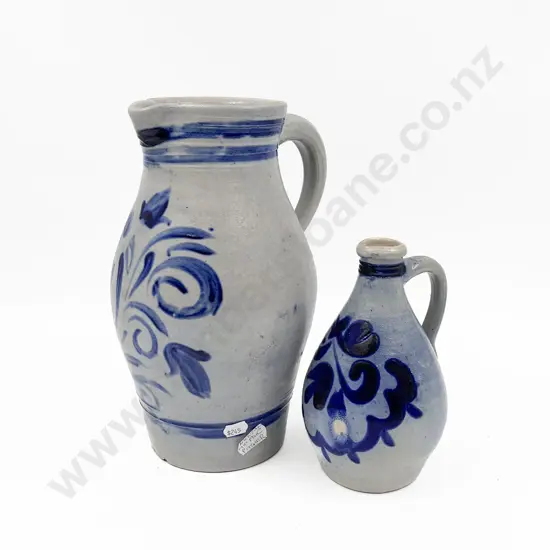 American Stoneware Jug and Smaller