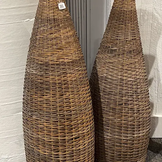 Two Large PNG Fishing Baskets
